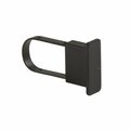 Luggage Loader EC5-MAB Extended End Cap for 0.5 x 1.5 in. Rectangular Tubing - Black - Matte LU2954074